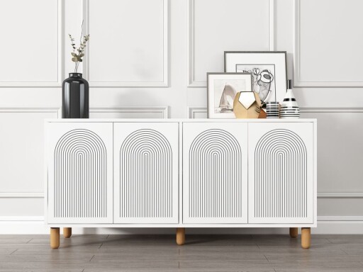 Consola, Hanah Home, Doresta, 150x73x36 cm, PAL, Alb