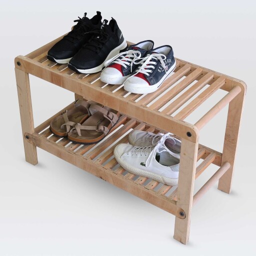 Pantofar, Hanah Home, CPT4822-70, 70x45x30 cm, Placaj, Natural