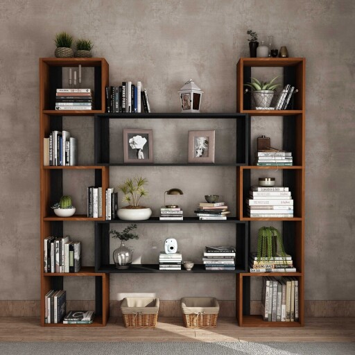 Corp biblioteca, Hanah Home, CPT6012-200, Lemn, Maro