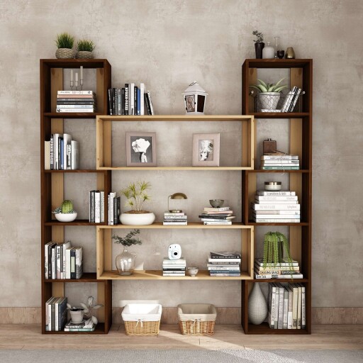 Corp biblioteca, Hanah Home, CPT6013-200, Lemn, Maro