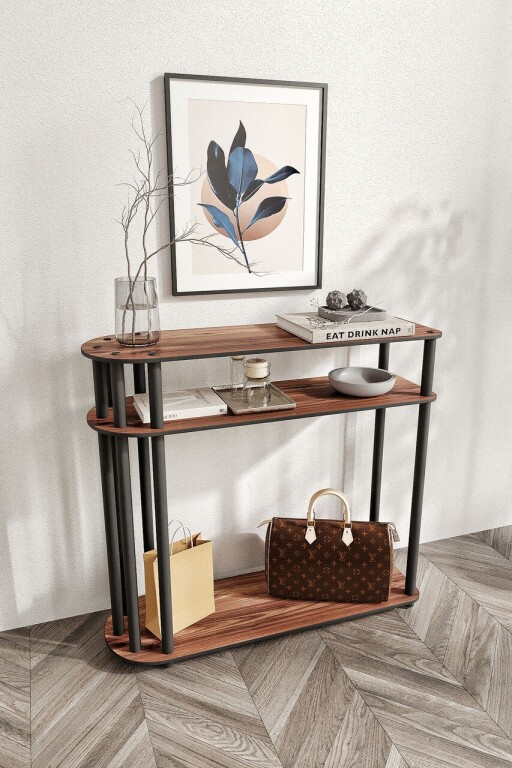 Dulap, Hanah Home, Caprio, 90x30x84 cm, MDF , Maro