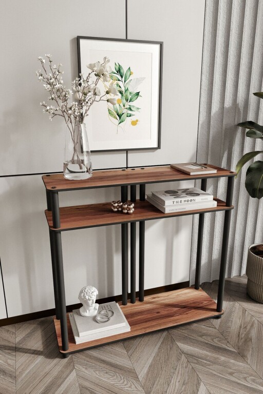 Dulap, Hanah Home, Garcia, 90x30x84 cm, MDF , Maro