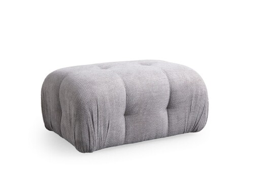 Taburet, Atelier del Sofa, 560ARE2961, Lemn de fag / PAL, Gri deschis