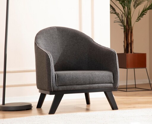 Fotoliu, Atelier del Sofa, 560ARE2918, Lemn de fag / PAL, Antracit