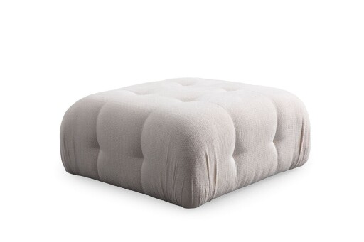 Taburet, Atelier del Sofa, 560ARE4153, Lemn de fag / PAL, Alb