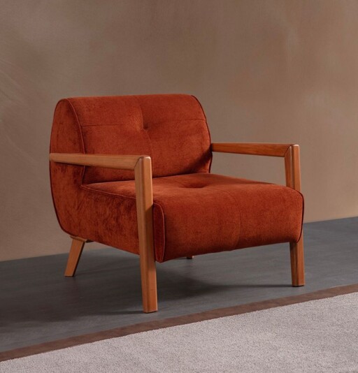 Fotoliu, Atelier del Sofa, 560ARE5271, Cadru: LEMN/PAL, Portocaliu