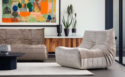 Fotoliu, Atelier del Sofa, 560ARE5225, PAL, Crem