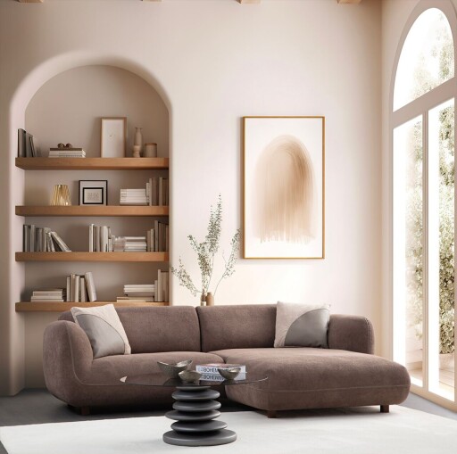Coltar, Atelier del Sofa, 560ARE5257, Cadru: LEMN/PAL, Maro