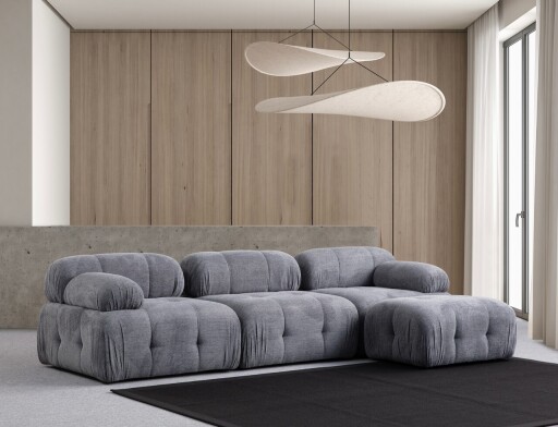 Coltar, Atelier del Sofa, 560ARE1257, Lemn de fag / PAL, Gri