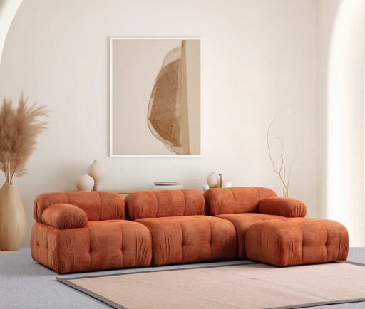Coltar, Atelier del Sofa, 560ARE1255, Lemn de fag / PAL, Portocaliu