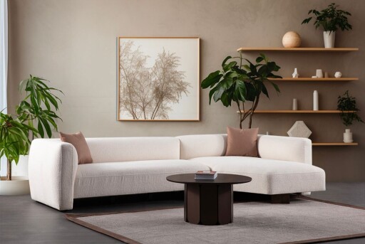 Coltar, Atelier del Sofa, 560ARE5234, Cadru: LEMN/PAL, Alb