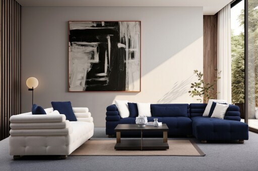 Coltar, Atelier del Sofa, 560ARE1241, Lemn de fag / PAL, Albastru