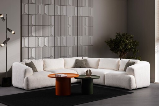 Coltar, Atelier del Sofa, 560ARE5252, Cadru: LEMN/PAL, Alb