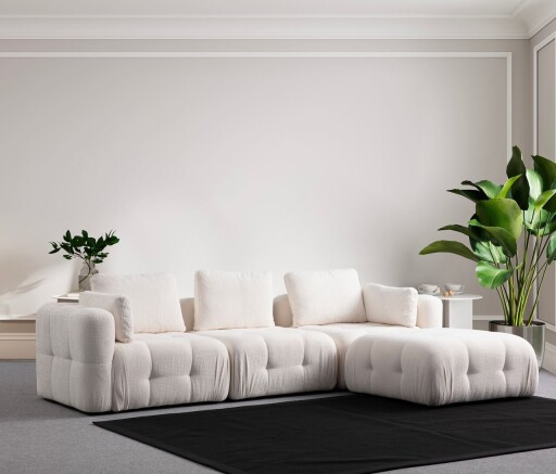 Coltar, Atelier del Sofa, 560ARE4142, Lemn de fag / PAL, Alb