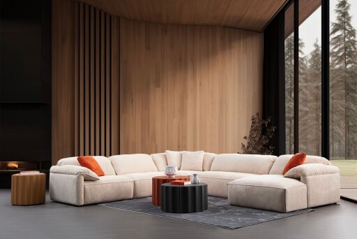 Coltar, Atelier del Sofa, 560ARE5264, Cadru: LEMN/PAL, Crem