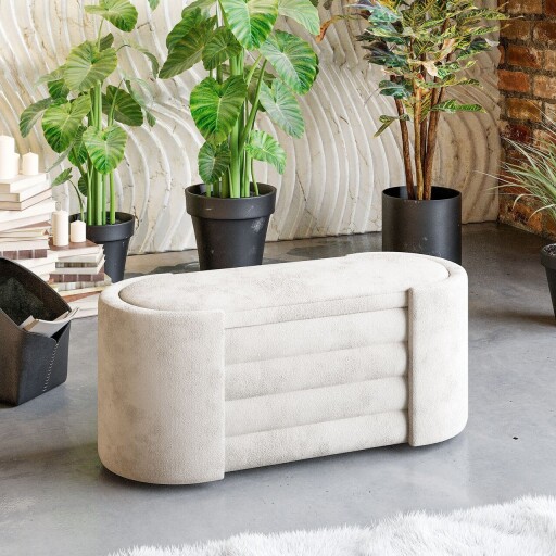 Banca, Atelier del Sofa, 774BNT1104, Spuma, Crem