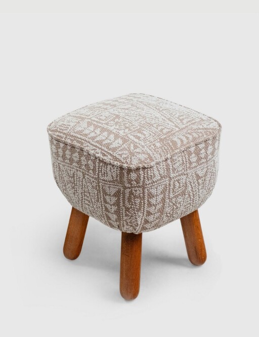 Taburet, Atelier del Sofa, 370CTF1113, Lemn de fag, Bej