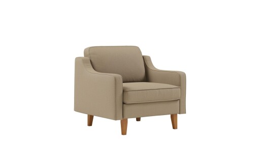 Fotoliu, Atelier del Sofa, 918CMF1114, Otel, Plajă / Nuc