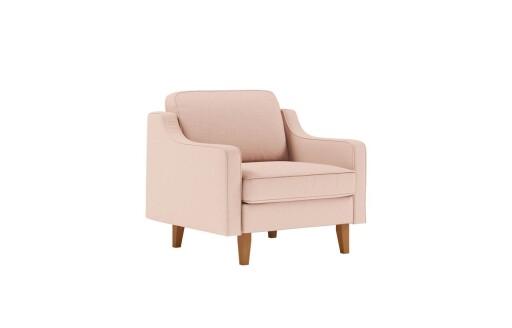 Fotoliu, Atelier del Sofa, 918CMF1101, Otel, Somon / Nucă