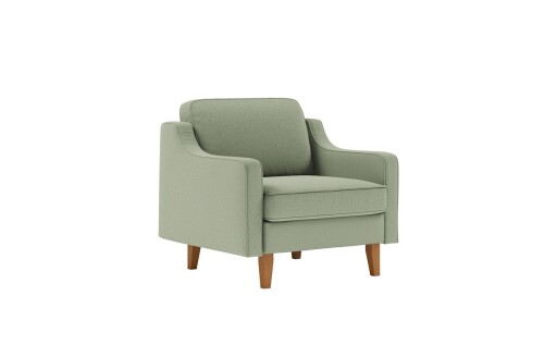 Fotoliu, Atelier del Sofa, 918CMF1107, Otel, Verde marin / Nuc