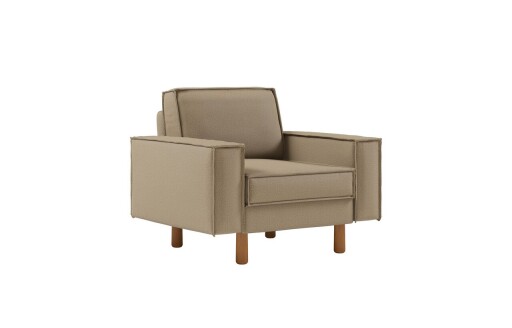 Fotoliu, Atelier del Sofa, 918CMF1194, Otel, Plajă / Nuc