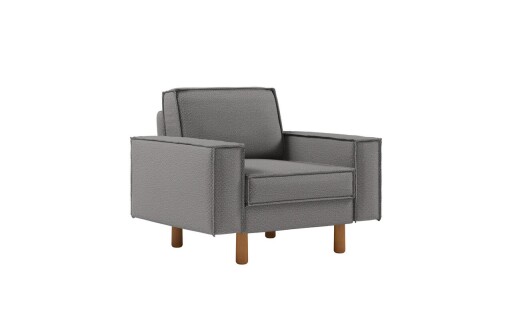 Fotoliu, Atelier del Sofa, 918CMF1193, Otel, Obsidian / Nuc