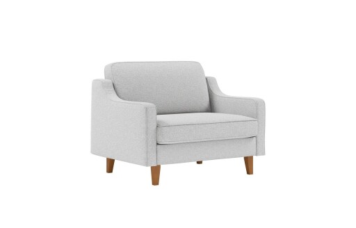Fotoliu, Atelier del Sofa, 918CMF1128, Otel, Pietriș / Nuc