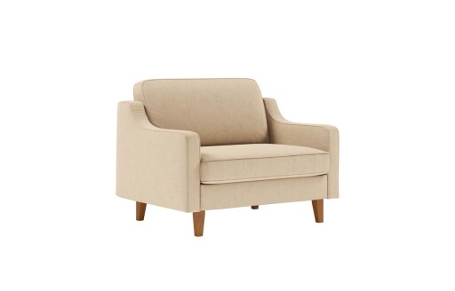 Fotoliu, Atelier del Sofa, 918CMF1119, Otel, Nisip / Nuc