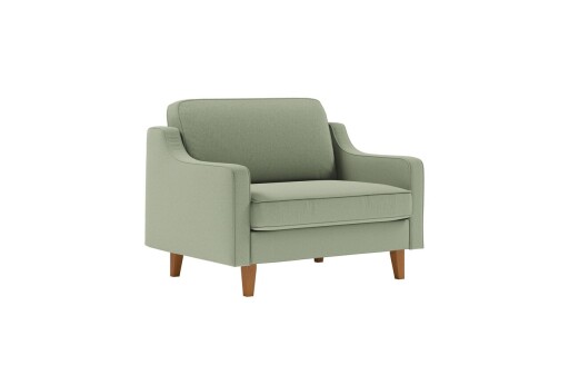 Fotoliu, Atelier del Sofa, 918CMF1123, Otel, Verde marin / Nuc