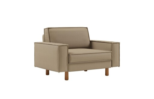 Fotoliu, Atelier del Sofa, 918CMF1210, Otel, Plajă / Nuc