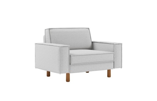 Fotoliu, Atelier del Sofa, 918CMF1208, Otel, Pietriș / Nuc