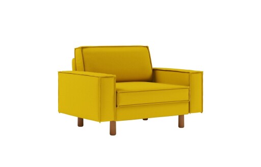 Fotoliu, Atelier del Sofa, 918CMF1211, Otel, Floarea-soarelui / Nuc
