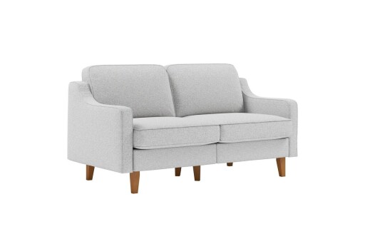 Canapea 2 locuri, Atelier del Sofa, 918CMF1144, Otel, Pietriș / Nuc