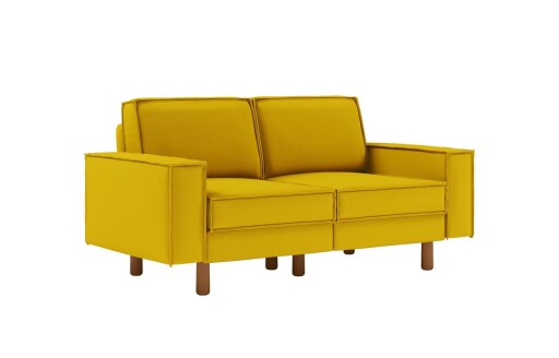 Canapea 2 locuri, Atelier del Sofa, 918CMF1227, Otel, Floarea-soarelui / Nuc