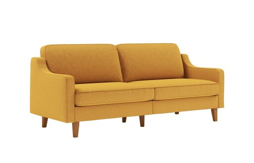 Canapea 3 locuri, Atelier del Sofa, 918CMF1152, Otel, Muștar / Nucă