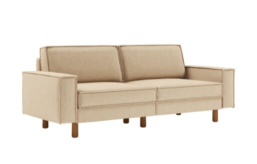 Canapea 3 locuri, Atelier del Sofa, 918CMF1231, Otel, Nisip / Nuc