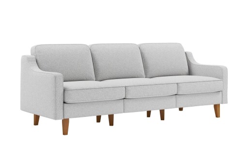 Canapea 3 locuri, Atelier del Sofa, 918CMF1176, Otel, Pietriș / Nuc