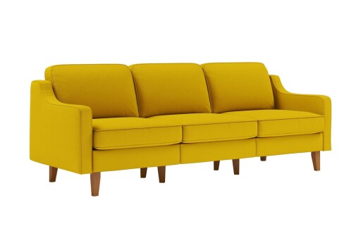Canapea 3 locuri, Atelier del Sofa, 918CMF1179, Otel, Floarea-soarelui / Nuc