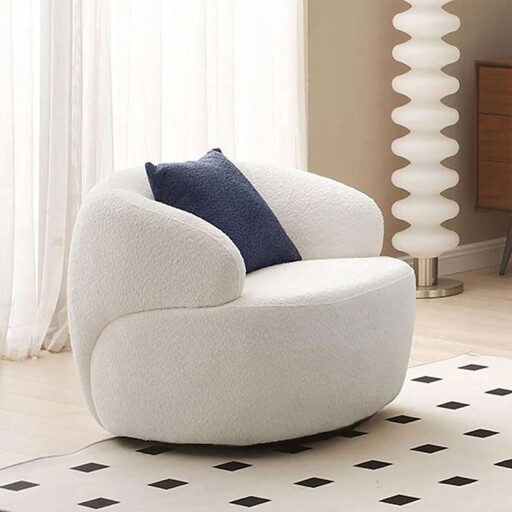 Fotoliu, Atelier del Sofa, 752EST1722, Lemn de carpen;PAL, Alb