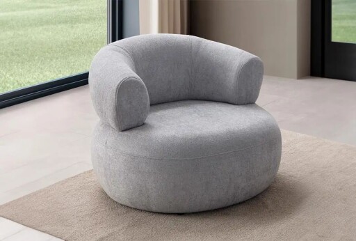 Fotoliu, Atelier del Sofa, 752EST1720, Lemn de carpen;PAL, Gri