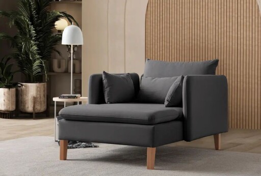 Fotoliu, Atelier del Sofa, 752EST1703, Lemn de carpen;PAL, Antracit