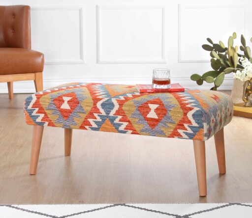 Banca, Atelier del Sofa, 209FLF1435, 50% bumbac, 50% in, Multicolor