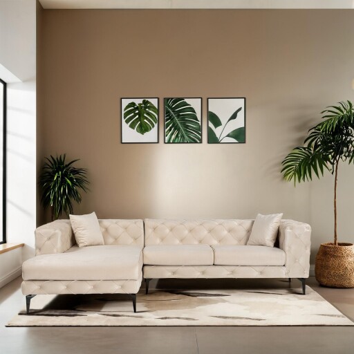 Coltar, Atelier del Sofa, 569HLN1808, Lemn de fag / PAL, Bej/Negru