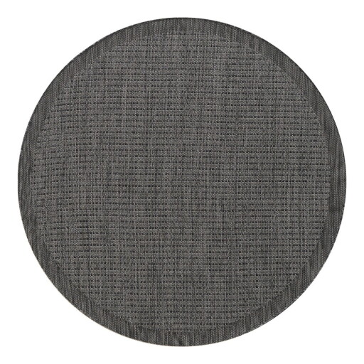 Covor pentru exterior și interior gri închis rotund ø 200 cm Giza 1410 – Ayyildiz Carpets