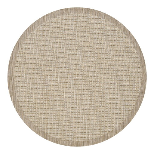 Covor pentru exterior și interior bej rotund ø 200 cm Giza 1410 – Ayyildiz Carpets