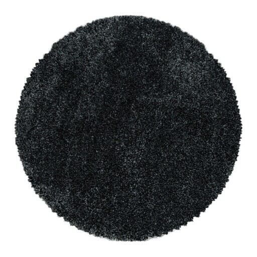 Covor gri antracit rotund ø 120 cm Fluffy – Ayyildiz Carpets