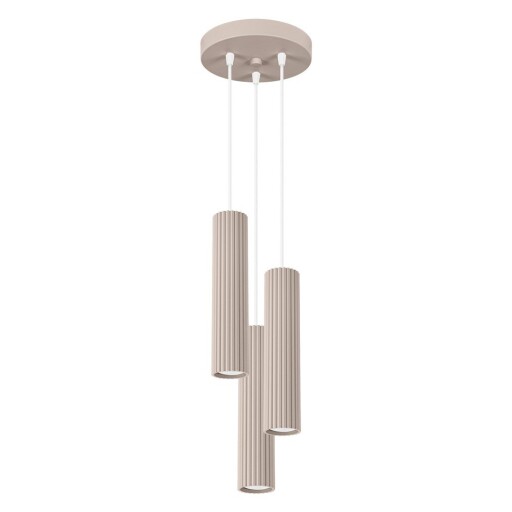 Lustră taupe din metal ø 19,5 cm Gleam – Sollux