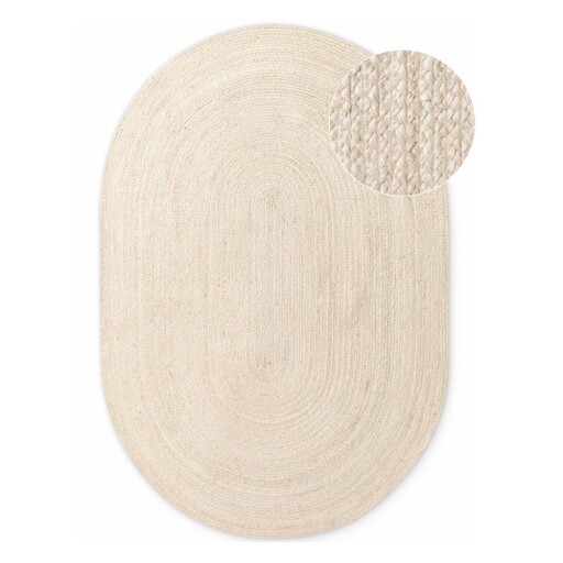 Covor în culoare naturală deschisă reversibil/țesut manual din iută 160x230 cm Braided – Hanse Home