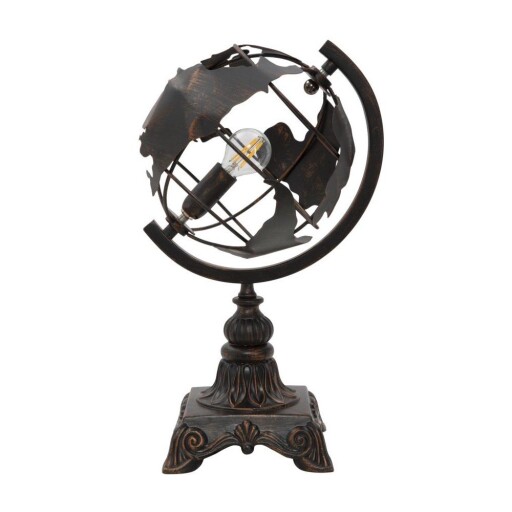 Veioză neagră cu abajur din metal (înălțime 40 cm) World Industry – Mauro Ferretti