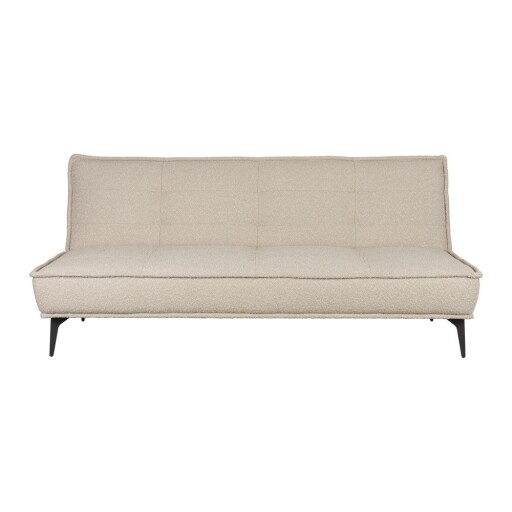 Canapea bej extensibilă cu tapițerie din țesătură bouclé 184 cm Cielke – White Label